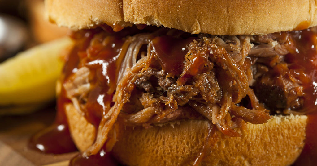 Spicy Bacon BBQ Pulled Pork Sandwich